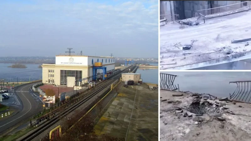 Новая Каховка. Появилось видео последствий удара по мосту. Трупы кацапов везде. Мост не пригоден к передвижению. Видео 18+ – From-UA: Новини України