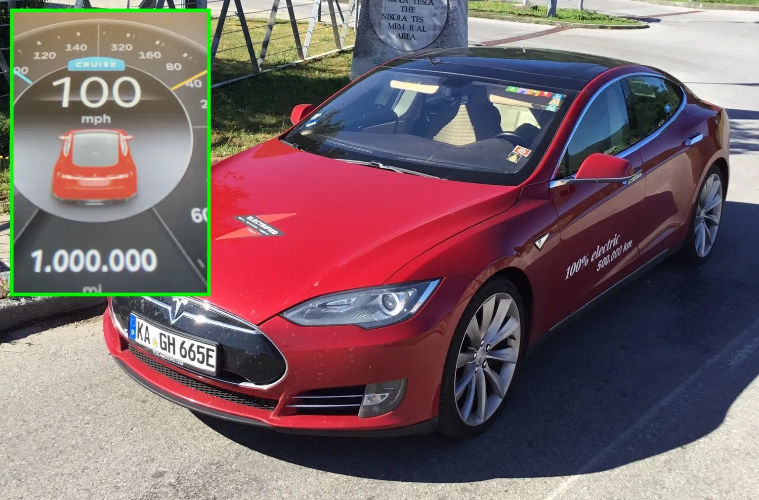 Ранний дорожный воин Tesla Model S успешно преодолел отметку в 1 миллион миль