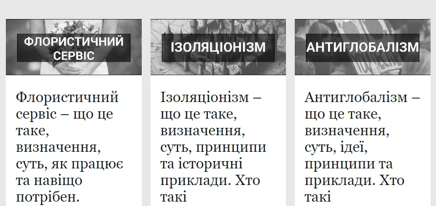 Визначення популярних термінів простими словами на сайті Termin.in.ua