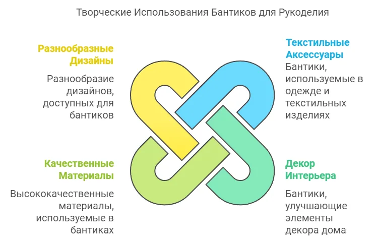 Творческие Использования Бантиков для Рукоделия