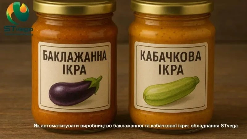 Як автоматизувати виробництво баклажанної та кабачкової ікри: обладнання STvega – From-UA: Новини України