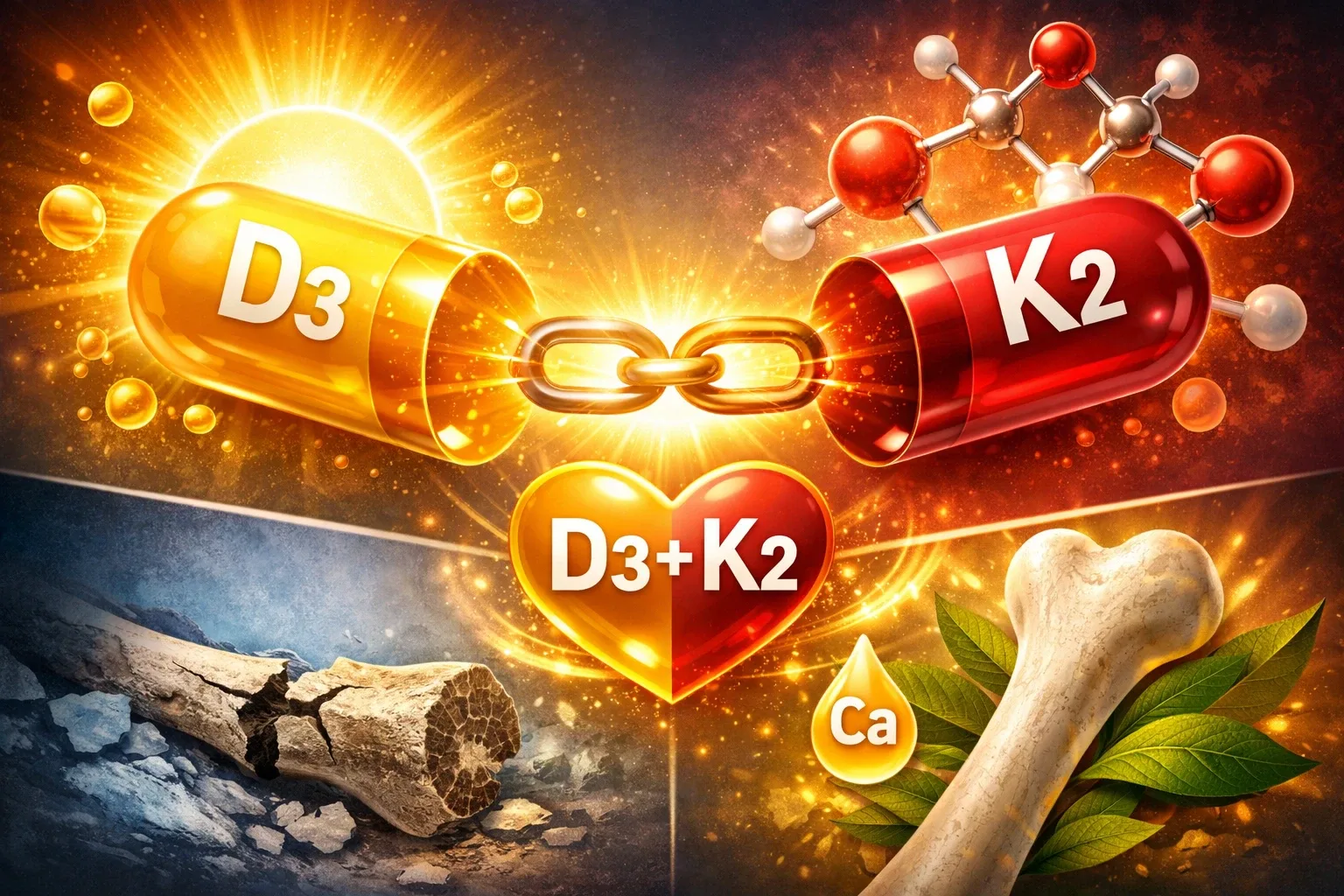 Вітамін D3 + K2: чому їх не можна приймати окремо?