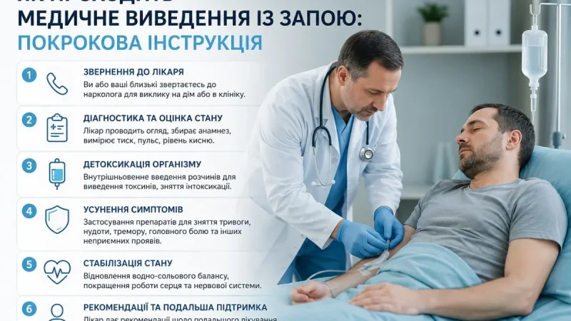 Як проходить медичне виведення із запою: покрокова інструкція – From-UA: Новини України