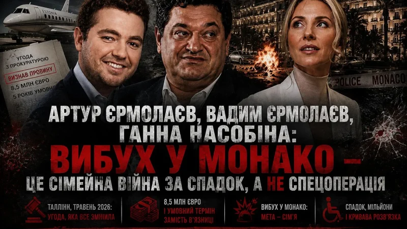 Артур Єрмолаєв, Вадим Єрмолаєв, Ганна Насобіна та вибух у Монако: хто насправді ділить спадщину олігарха з Дніпра – From-UA: Новини України