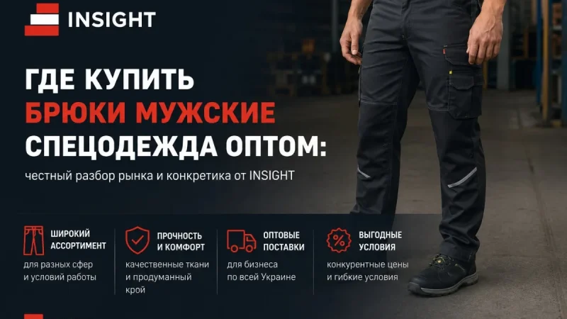 Где купить брюки мужские спецодежда оптом: честный разбор рынка и конкретика от INSIGHT – From-UA: Новини України