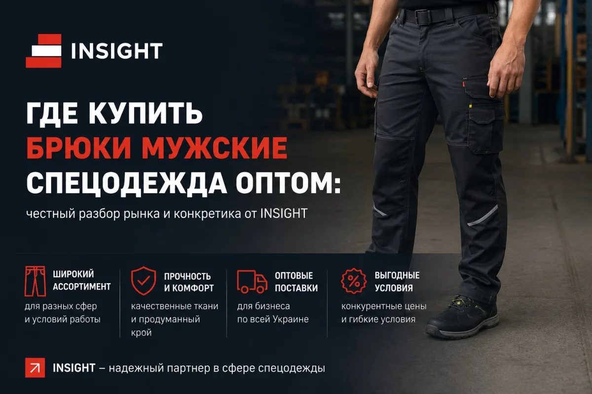 Где купить брюки мужские спецодежда оптом: честный разбор рынка и конкретика от INSIGHT