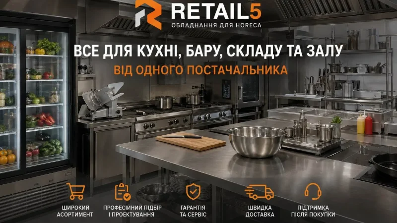 Надійне обладнання для HoReCa від Retail5 – From-UA: Новини України