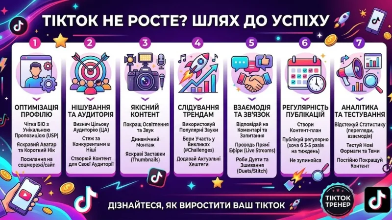 Чому TikTok не росте: 7 помилок і способи їх виправити – From-UA: Новини України